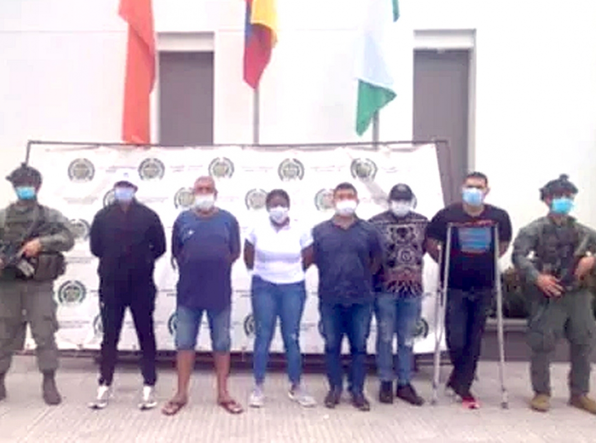 Detencion di varios Polis Colombiano cu tabata manda droga pa Hulanda